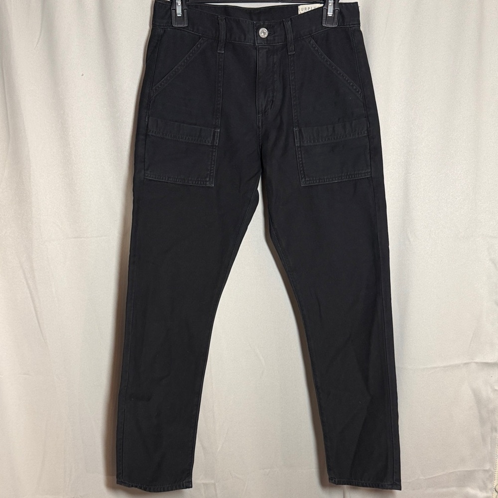 NWT Citizens of Humanity Surplus Leah Cargo Pant Vintage Black Size‎ 24 - Picture 2 of 6